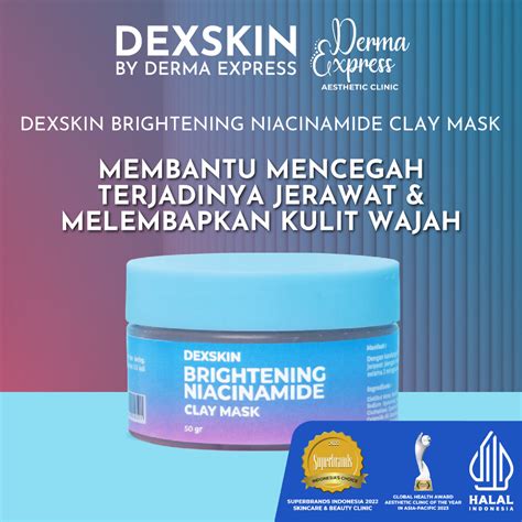 Jual DEXSKIN By Derma Express Brightening Niacinamide Clay Mask