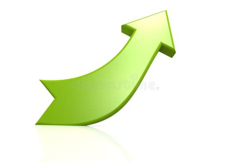 Зеленая стрелка загиба иллюстрация штока. иллюстрации насчитывающей ...