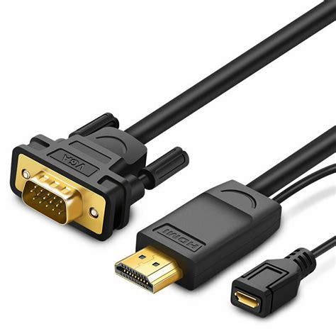 Ugreen HDMI VGA Male Micro USB Female MM101 Skroutz Gr