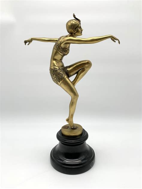 Sculpture Dancer After Chiparus 38 Cm Bronze Marble Catawiki