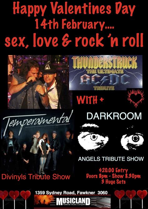 Tickets For Valentines Day Sex Love Rock N Roll In Fawkner From