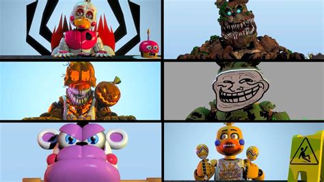 Every Fnaf 1 Character In A Nutshell Animated Freddy Foxy Chica