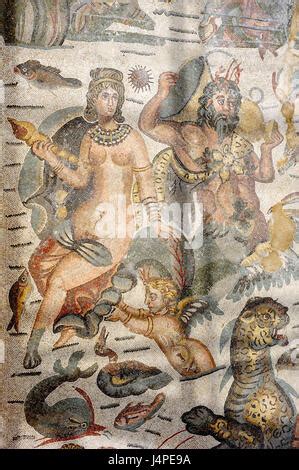 Italien sizilien Piazza Armerina Villa Romana del Casale Mosaiken Bikini Mädchen UNESCO