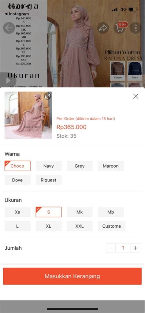 Dwiwarna Dress Kondangan Raffina Dress Choco Fesyen Wanita Pakaian