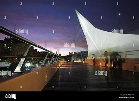 Puente De La Mujer Pont Des Femmes Santiago Calatrava Dique Puerto