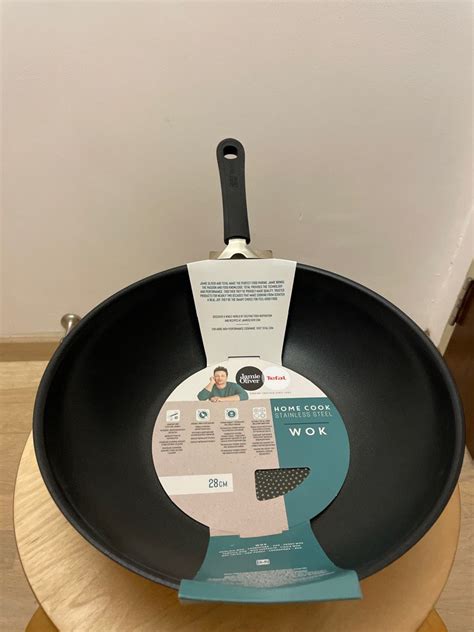 Jamie Oliver X Tefal Home Cook 28cm Wok Pan Furniture Home Living