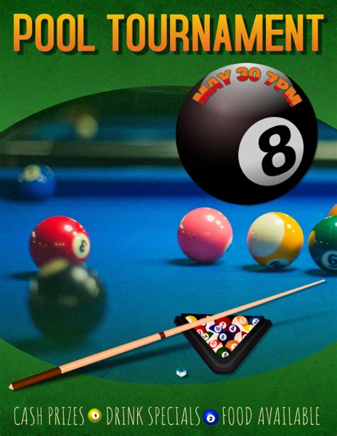 Pool Tournament Flyer Template Free