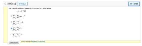Solved Use the binomial series to expand the function as a | Chegg.com