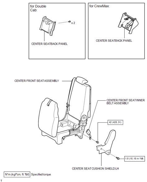 Toyota Tundra Service Manual Components Front Seat Inner Belt