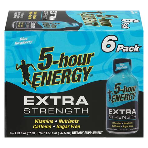 Save On 5 Hour Energy Extra Strength Blue Raspberry 6 Pk Order Online Delivery Stop And Shop