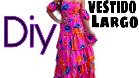 Como Hacer Un Vestido Largo Con Olanes Maxi Dress Diy Vestido Plisado