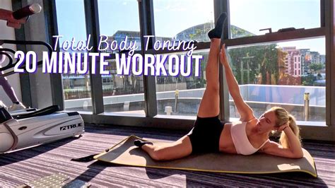 20 Min Total Body Toning Full Body Pilates Workout No Repeats Move With Lily Youtube