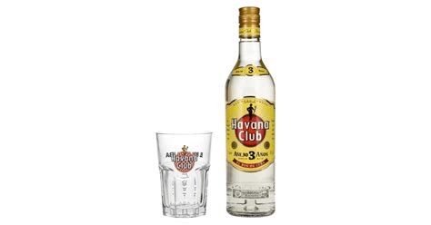 Havana Club Añejo 3 Años Rum 40% Vol. 0,7L With Glass | Winebuyers