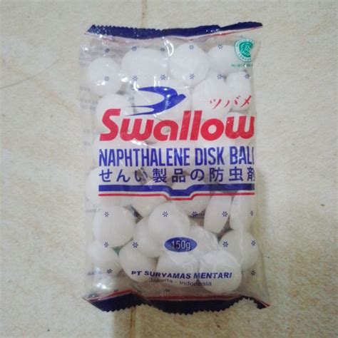 Jual Kamper Kapur Barus Naphthalene Disk Ball SWALLOW Bulat Kecil