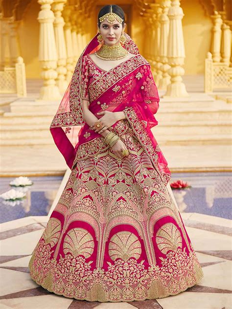 Pink Colour Velvet Fabric Designer Wedding Lehenga Choli