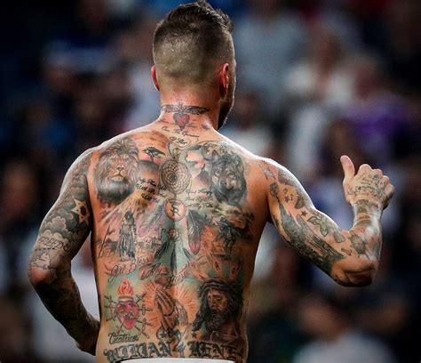 Sergio Ramos Neck Tattoo