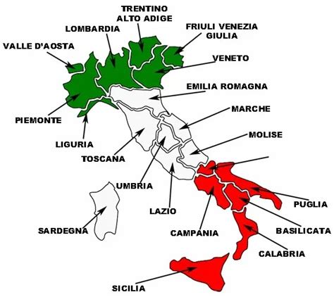 Regioni Italiane Quante E Quali Sono Scuolissima