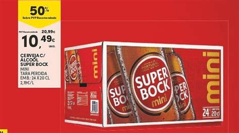 Promo O Cerveja C Lco L Super Bock Mini Em Continente