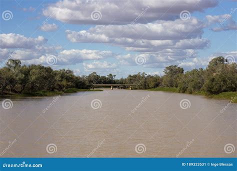 The Thompson River At Longreach Queensland Stock Image Image Of Flow