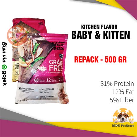 Jual Kitchen Flavor Baby Kitten 500 Gr Kucing Kf Flavour 500gr 1 2