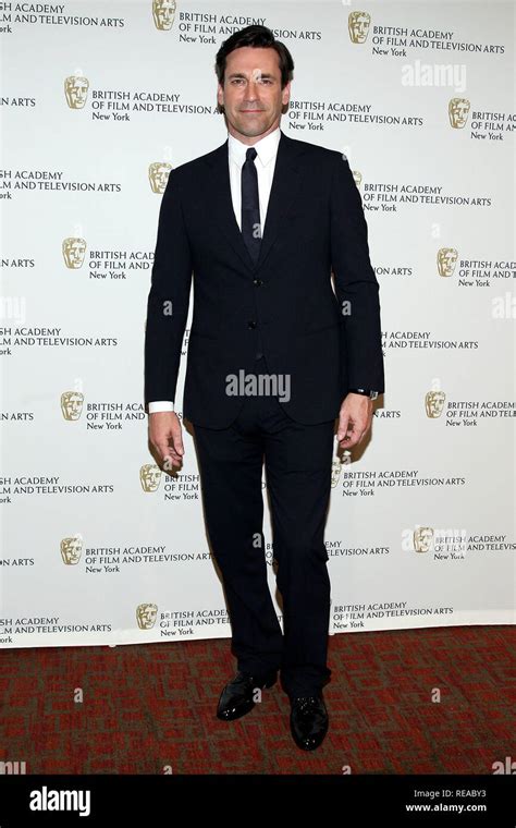 New York Ny April 22 Jon Hamm Attends Bafta New York Celebrates