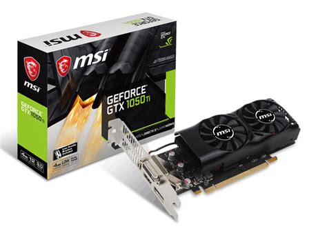 Видеокарта MSI GeForce GTX 1050 Ti 4GB GDDR5 GT LP (912-V809-3848 ...