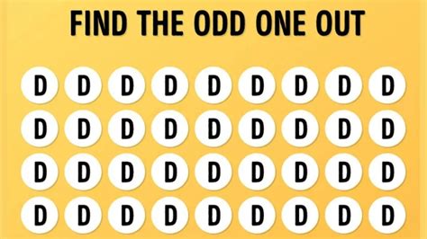 Brain Teaser To Test Your IQ Can You Spot The Hidden O Among Ds In