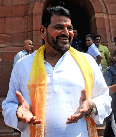 Bjp Lok Sabha Mp Brij Bhushan Sharan Singh At Parliament House