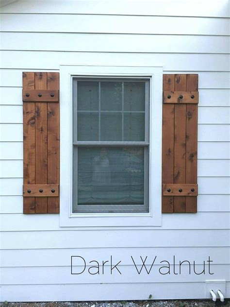 Wood Shutters Rustic Exterior Cedar Shutters Board Etsy Rustic