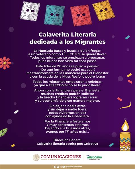 Calaveritas Literarias Financiera Para El Bienestar Gobierno Gob Mx