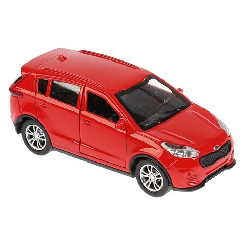 Buy 1:36 Scale Diecast Metal Model Car Kia Sportage Red Russian Die ...