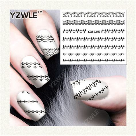 Yzwle 1 Sheet Diy Decals Nails Art Water Transfer Printing Stickers