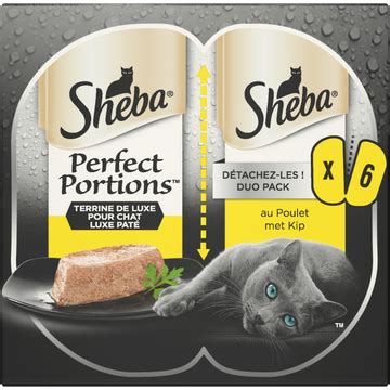 Sheba Perfect Portions Luxe Paté met Kip Kattenvoer 6 x 37 5g