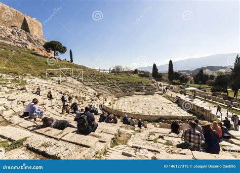 Theatre Of Dionysus Athens Editorial Image Image Of Landmark