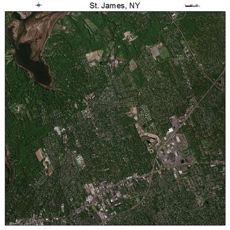 Aerial Photography Map of St James, NY New York