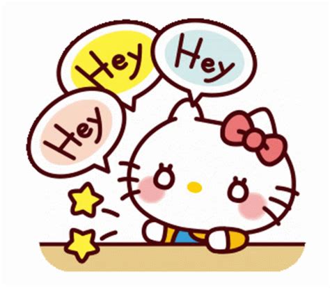 Hello Kitty Hi Sticker - Hello Kitty Hi Hello - Discover & Share GIFs ...