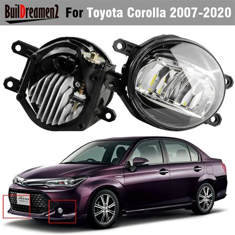 2 X 30W 6000LM Upgrade LED Fog Light For Toyota Corolla Axio Fielder