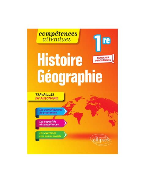 Histoire géographie Première nouveaux programmes