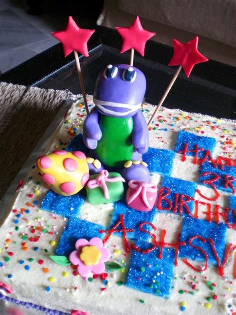 Sugar Rush: Barney Birthday Cake