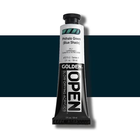 Golden Open Acrylic Phthalo Green Blue Shade Ml The Deckle Edge