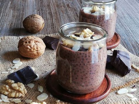 Pudin De Ch A Con Chocolate Y Frutos Secos Caceroladas