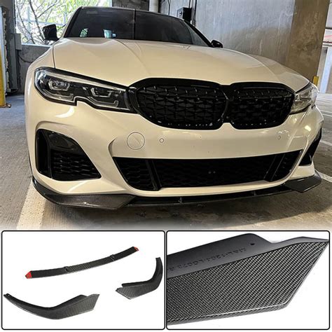 Bmw G20 M Sport M340i Carbon Fiber Front Lip Spoiler Exterior Mods Ahacarbon