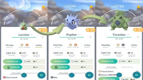 Pokemon GO Evolving LARVITAR To TYRANITAR With Smack Down Community