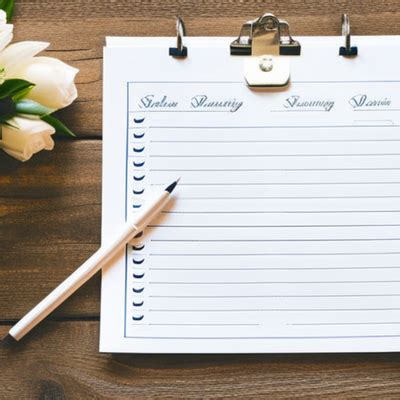 Checklist Para El Presupuesto De Una Boda Gratis