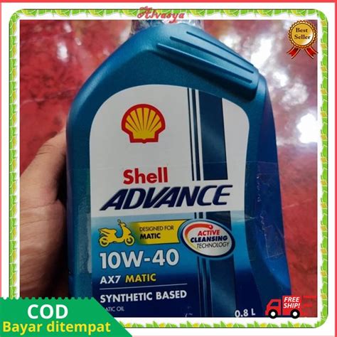 Jual Oli Shell Matic ADVANCE ORI AX7 4T Scooter 10W40 Vario 125 Beat