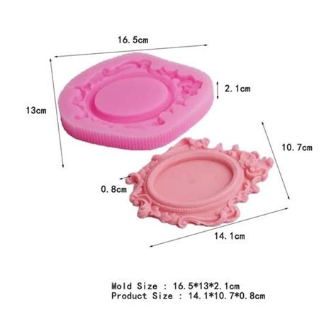 Dıy Ayna Çerçeve Şekli Silikon Kalıp 3D Kek Fondan Kalıp Fiyatı