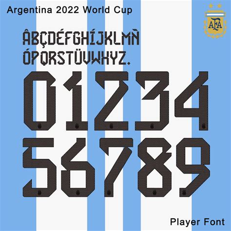 Argentina World Cup Font Player Font