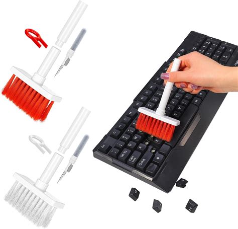 2 Pcs Keyboard Cleaner Brush Kit 5 In 1 Keyboard Cleaning With