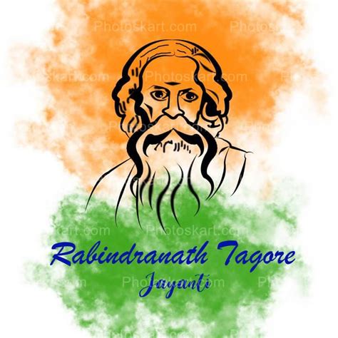 Rabindranath Jayanti Celebration Vector Images