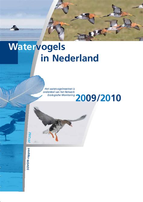 Watervogels In Nederland In Sovon Vogelonderzoek